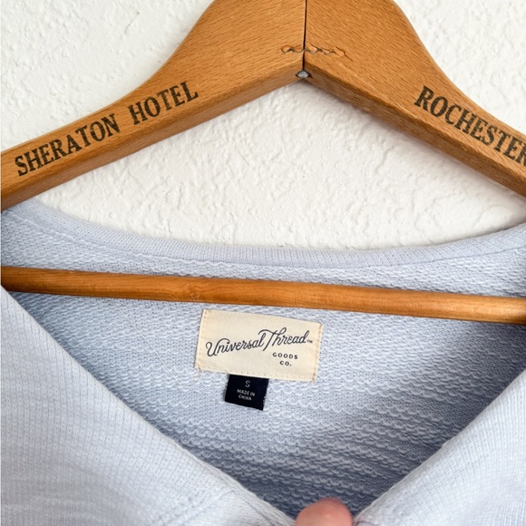 Universal Thread Light Blue Ruffle Sweatshirt - Picture 4 of 5